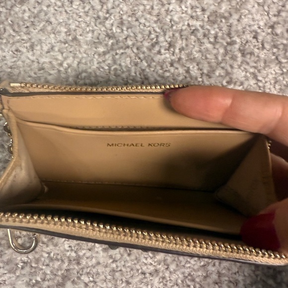 Michael Kors Tan Leather Keychain Wallet - Picture 3 of 6
